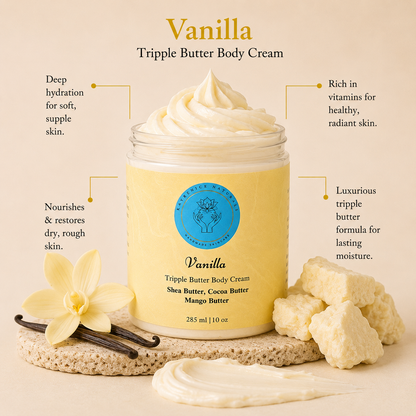 Vanilla Tripple Butter Luxe Body Cream