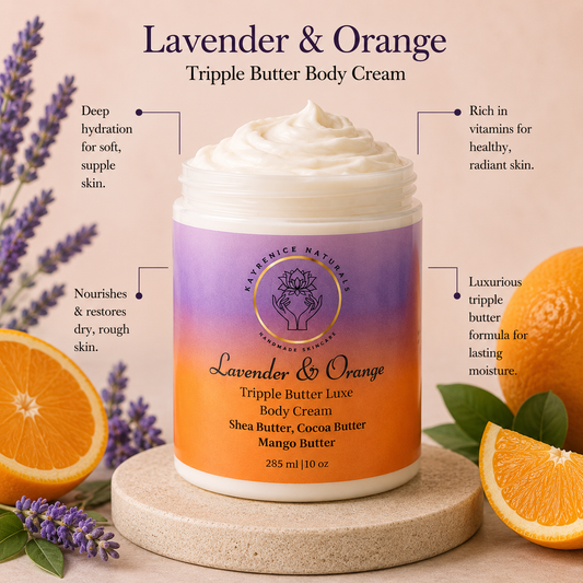 Lavender & Orange Tripple Butter Luxe Body Cream