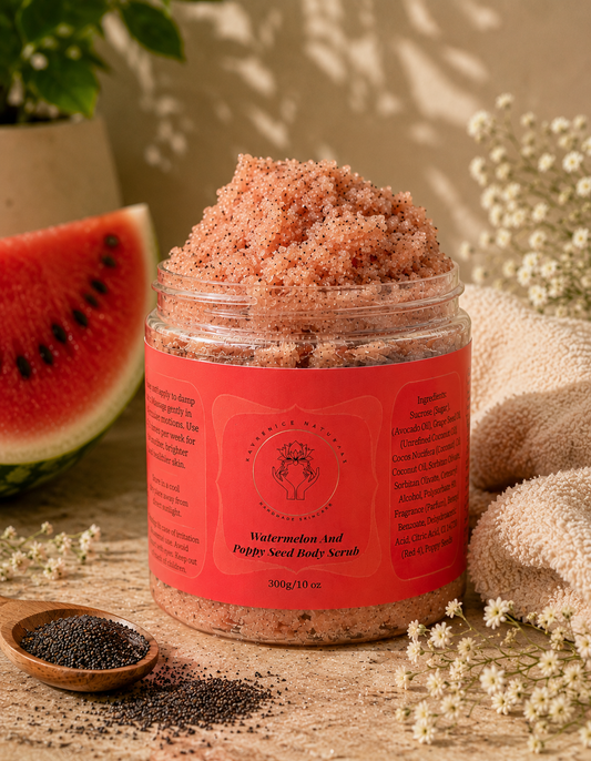 Watermelon And Poppy Seed Body Scrub